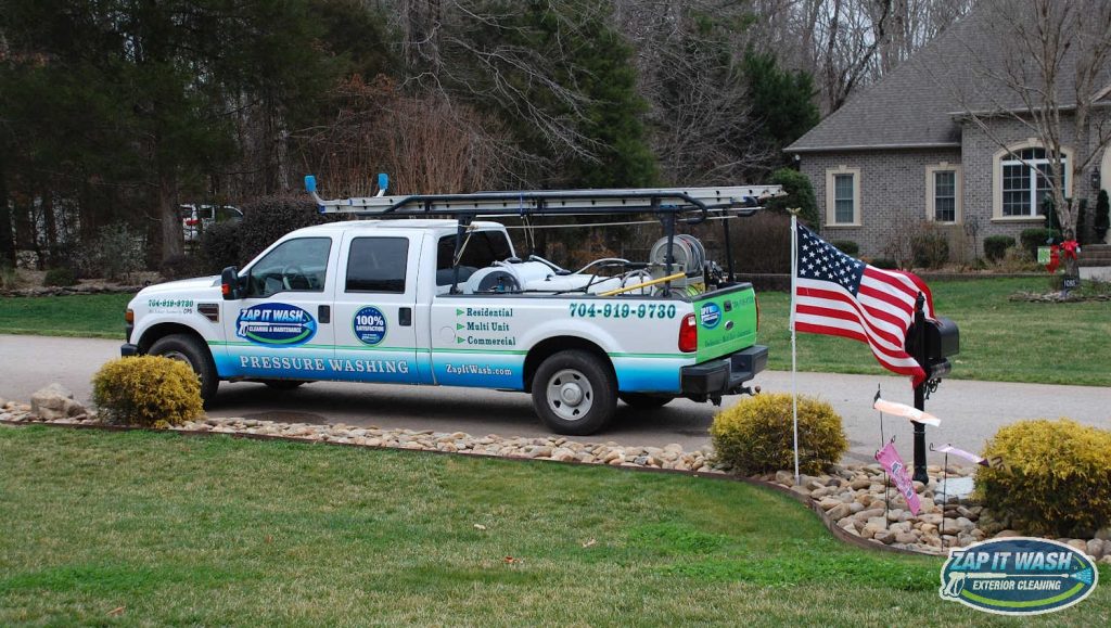 zap it wash is a professional pressure washing company in Fort Mill